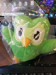 The color in the image could look slightly different from the actual product. My Duo Plush Duolingo