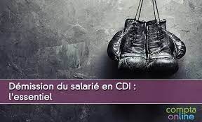 3) le salarié est en congés payés lorsque la rupture est notifiée : Lettre De Demission Cdi Conseils Et Modele