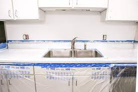 How to paint my countertops, how to paint laminate countertops, do it yourself painted laminate countertops, diy countertops, diy. Easy How To Resurface Laminate Countertops For Under 50