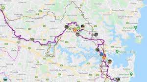 The map shows the areas where the restrictions apply. Greater Sydney Bike Loop Biketrail Blog Maps Photos Trails