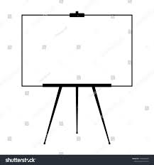 Advertising Stand Flip Chart Blank Artist Stock Vector