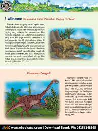 Allosaurus Dinosaurus Darat Pemakan Daging Terbesar Ebook Anak Ebook Anak In 2021 Dinosaurus Reptilia Gajah