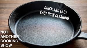 how do you wash a cast iron frying pan