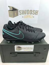 Nike Tiempo Legend Vi Fg Size 8 Soccer Cleats Black Hyper Turquoise 819177 004 Soccer Cleats Nike Sneakers Nike