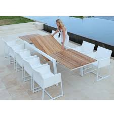 Baia Outdoor Extension Table Outdoor Dining Furniture Wooden Garden Table Garden Table