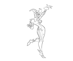 After such success in the cartoons she made it into the comics. Harley Quinn Cartoon Coloring Pages Coloring And Drawing