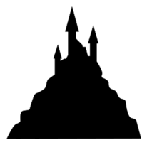 Inspired by jasper johns from tinkerlab. Spooky Castle Silhouette Free Vector Download It Now