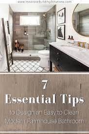 Farmhouse lighting glass master bath 23+ ideas for 2019. 7 Easy To Clean Modern Farmhouse Bathroom Shower Design Ideas Innovate Building Solutions