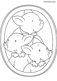 Imprime le puzzle sur du papier épais (185gr). Activites Coloriage Les 3 Petits Cochons Activitez Vous