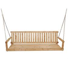 Types of wood outdoor furniture. 5 Unfinished Porch Swing Walmart Com Walmart Com