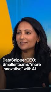 "Smaller teams are more innovative and risk taking because they have to do  more with less.", DataSnipper CEO Vidya Peters explains why jobs won't be  replaced entirely by artificial intelligence. ...