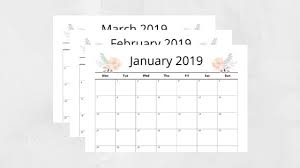 it s here download your free 2019 monthly calendar printable