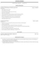 banking accountant resume sample