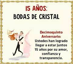 Frases para felicitar aniversario de bodas. Aniversario Boda De Cristal Frases De Aniversario Aniversario De Bodas