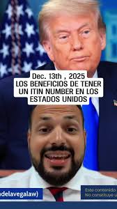 Hoy te compartimos los beneficios de tener un ITIN number en los Estados  Unidos. #fyp #immigration #abogado #foryoupage #immigrant #visa #abogados  #greencard #asilos #abogadodeinmigracion #tiktok ...