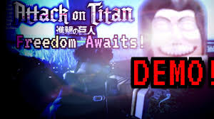 Roblox attack on titan freedom awaits beginners guide youtube from i.ytimg.com freedom awaits hacks roblox mobile aot: Aot Freedom Awaits Demo One Of The Best Attack On Titan Games To Touch Roblox Roblox Attack On Titan Freedom Awaits Youtube Disclaimer This Game Is Still Currently In Its