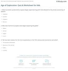 Watch jeffrey wright wrestle with a pressing question: Age Of Exploration Quiz Worksheet For Kids Study Com