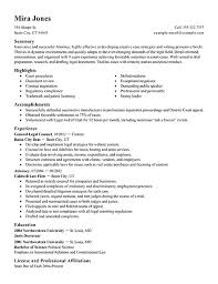 professional lawyer resume examples