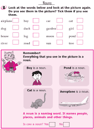 Grade 1 Grammar Lesson 4 Nouns Page 2 Of 3 Good Grammar Grammar Lessons Good Grammar English Lessons For Kids