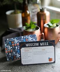 Moscow Mule Recipe Lia Griffith Moscow Mule Recipe Mule Recipe Moscow Mule Recipe Card