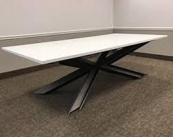 Industrial Metal Dining Table Metal Top Dining Table Etsy In 2020 Dining Table Dining Furniture Makeover Metal Dining Table