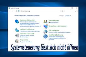 Die meisten begriffe in englischer sprache sind mir unbekannt, bin noch. 2021 7 Losungen Windows 10 Systemsteuerung Offnet Nicht