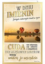 Inne zwyczaje to dawanie prezentów i wspólne świętowanie przy stole, które wszyscy z pewnością sobie cenimy. Im 08 Kartka Na Imieniny Zyczenia Imieninowe 8097179900 Oficjalne Archiwum Allegro