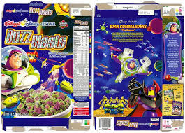 Cereal boxes, on the other hand, are a whole different story. Buzz Blasts Cereal Box Cereal Box Healthy Toys Barbie Printables