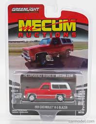 Greenlight 37190e Scale 1 64 Chevrolet K 5 Blazer 1991 Red White Chevrolet Blazer Red And White
