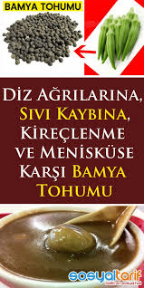 Diz Agrilarina Sivi Kaybina Kireclenme Ve Meniskuse Karsi Bamya Tohumu Natural Health Remedies Health Remedies Natural Health
