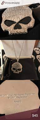 Nwot Hd Willie G Skull Pendant With Chain Skull Pendant Harley Davidson Jewelry Mens Accessories Jewelry