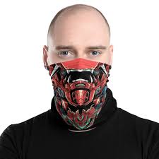 Japanese Iron Samurai Warrior Neck Gaiter