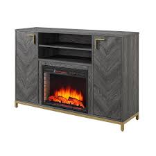 Conway electric fireplace with bookcases this electric fireplace with bookcases is as functional as it is beautiful. Home Decorators Collection Norlington 54 Inch Infrared Electric Media Cabinet Fireplace In The Home Depot Canada