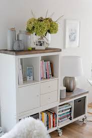 Super Ikea Hack Added Planks On The Top Of Bookshelf Homedecorhacks Kallax Ikea Ikea Diy Furniture Hacks