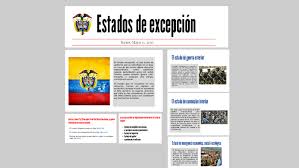 Las veces en que se ha decretado estado de conmoción interior y por qué en el caso santrich no aplicaría. Estados De Excepcion By Karen Navarro