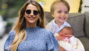 The Spitting Image Vogue Williams Posts Side By Side Of Gigi And Theodore The famous mum took to instagram. the spitting image vogue williams