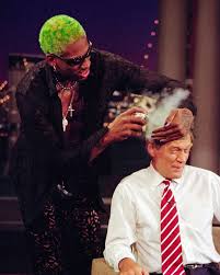 I D On Instagram Everyone In 2020 Looks Like Dennis Rodman In 1996 Reads One Viral Meme Circulating The Internet In 2020 Dennis Rodman Denis Rodman David Letterman