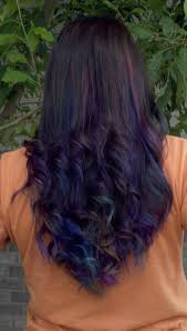 Dark Brown Hair With Purple And Blue Hair Colors Ideas Purple Brown Hair Hair Highlights Purple Hair