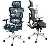 ErgoMax 53 in Tall Black Ergonomic Adjustable Office Chair w ...