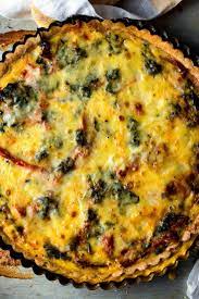 Quiche With Red Peppers And Spinach Recipe Recipe Stuffed Peppers Recipes Eating Well Recipes