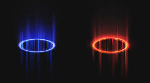 Download Blue And Red Magic Portals For Free Magic Portal Light Rays Vector Free
