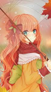 It adds fullness and you can straighten it or wave it and it would look just as cute. Cute Red Hair Anime Girl Wallpapers Wallpaper Cave