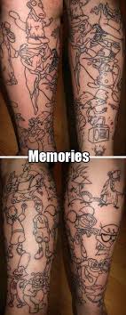 Awesome Cartoon Tattoo Cartoon Tattoos Baby Tattoos Tattoos