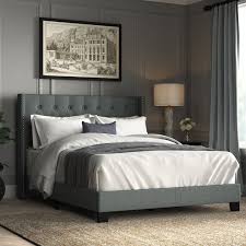 College bedding sets bedding master bedroom bed linens luxury upholstered panel bed headboard and footboard upholstered platform bed hotel bedding sets modern bed bed linen sale. Aadvik Tufted Upholstered Low Profile Standard Bed Upholstered Storage Furniture Upholstered Panel Bed