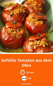 Gefullte Tomaten Aus Dem Ofen Rezept Rezepte Gefullte Tomaten Und Gesunde Rezepte