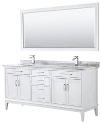 Sign in for price $999.99 $600 off ove decors dylan 72 bath vanity. Margate 72 Inch Double Vanity With 70 Mirror Transitional Bathroom Vanities And Sink Consoles By Wyndham Collection Houzz
