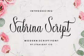 Fonts.com has the best selection of downloadable, design quality, true type and postscript fonts for mac and windows. Sabrina Script Font By Straight Co Creative Fabrica