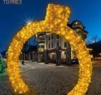 Hot Sale LED 3D Motif Huge Colorful Round Lights