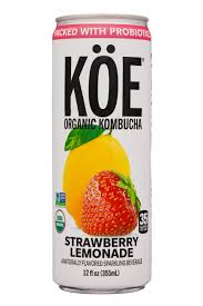 Honest tea organic fair trade half tea & half lemonade gluten free, 16.9 fl. Strawberry Lemonade 2020 Koe Organic Kombucha Bevnet Com Product Review Ordering Bevnet Com