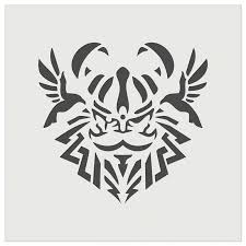 Metal odin's ravens wall decor. Odin Viking Norse God With Helmet And Ravens Diy Cookie Wall Craft Stencil 3 5 Inch Walmart Com Walmart Com